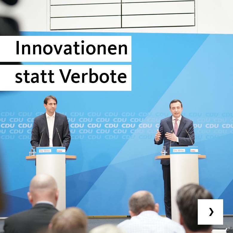 Innovationen statt Verbote